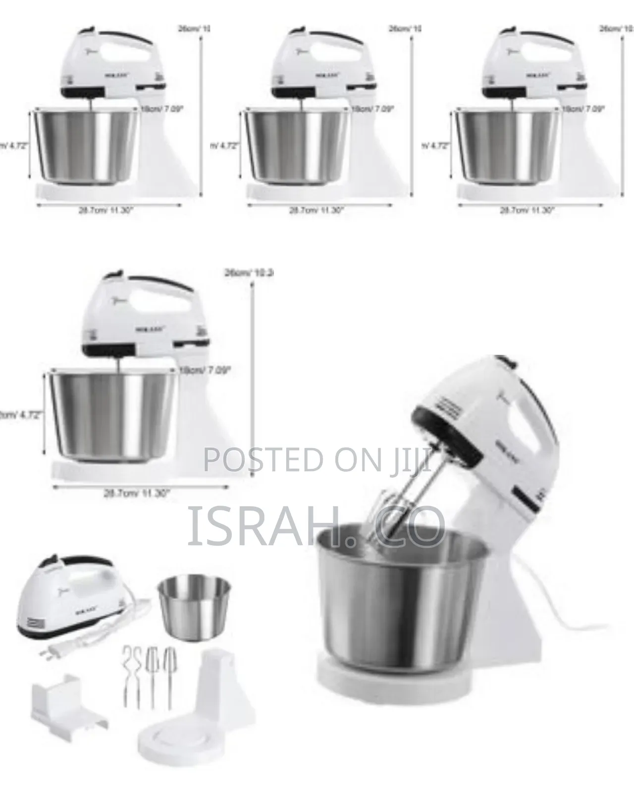 Sokany Portable Versatile 7 Speed Hand Mixer With Cake Stand Mixer