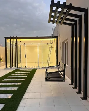 Yard Swing and Glass Gazebo