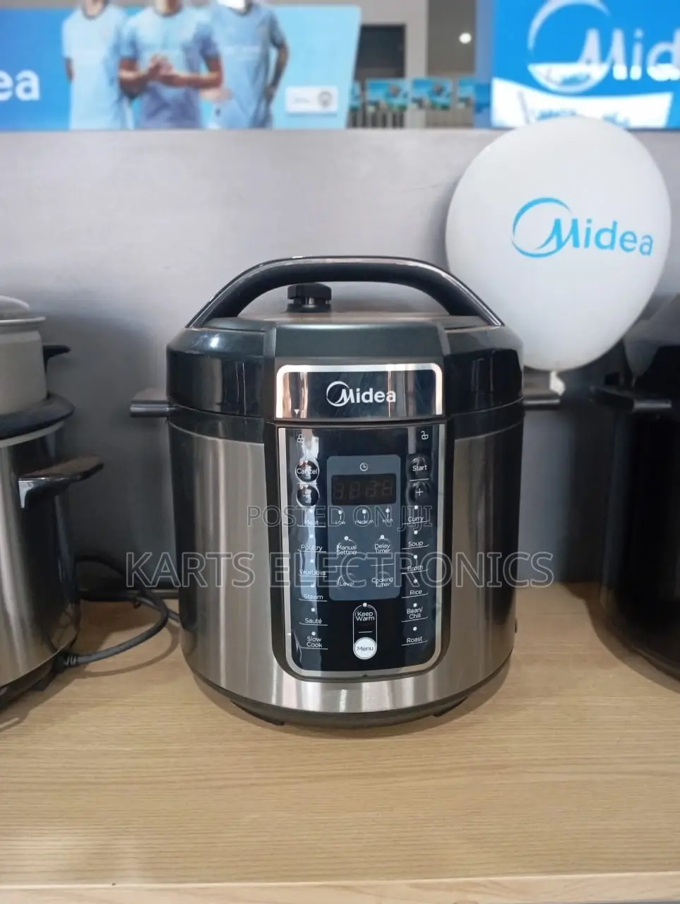 Midea 1000w, 9 Safety Mechanism Plus 5.7 Litres Pressure Cooker