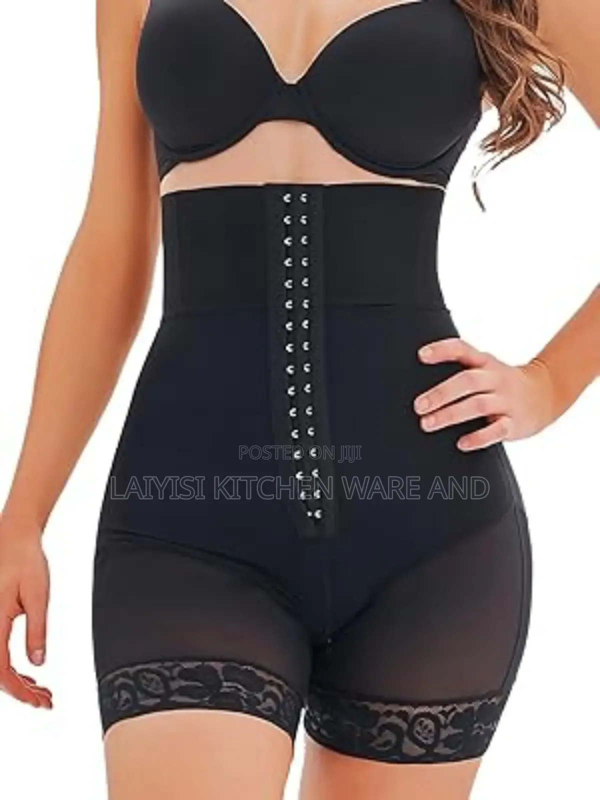 Women's High Waist Shapewear -Seamless Tummy Control Body Shaper Black