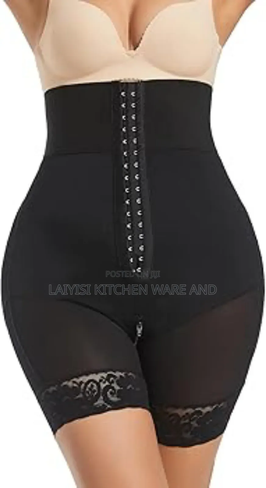 Women's High Waist Shapewear -Seamless Tummy Control Body Shaper Black