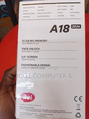 New Itel A18 32 GB Black