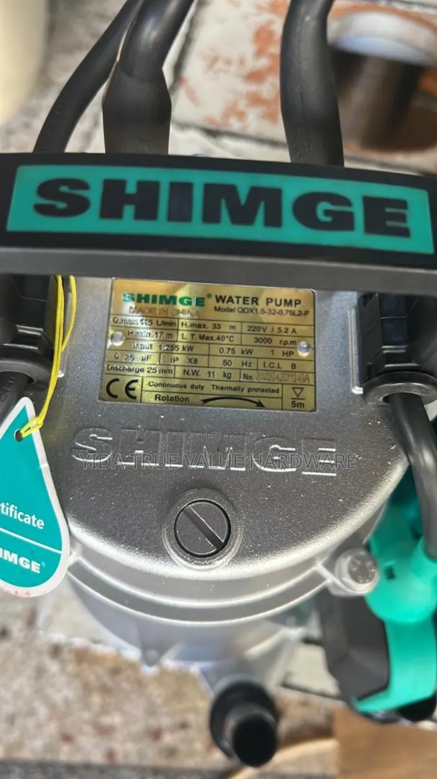 Water Pump 33m Shimge Type