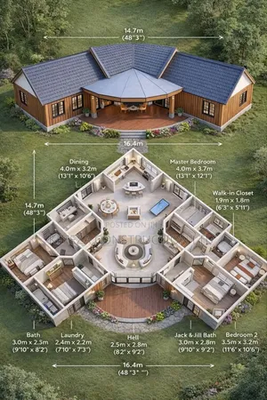 The v-Shape House Plan