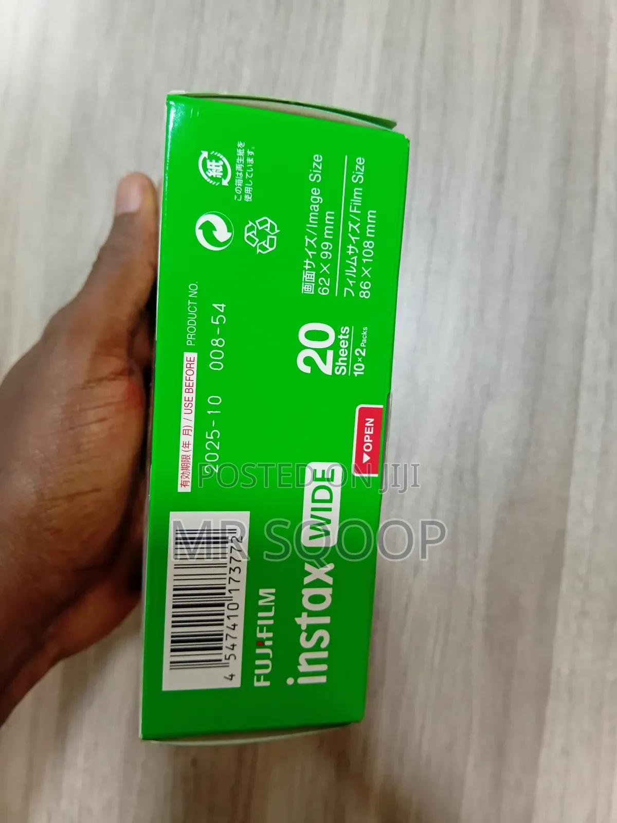 Fujifilm Instax Wide Instant Film – 20 Sheets (10x2 Packs)