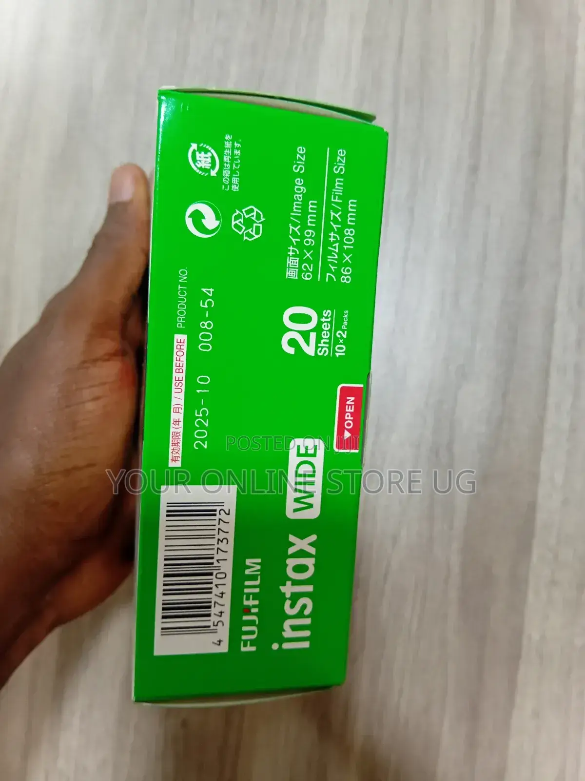 Fujifilm Instax Wide Instant Film – 20 Sheets (10x2 Packs)