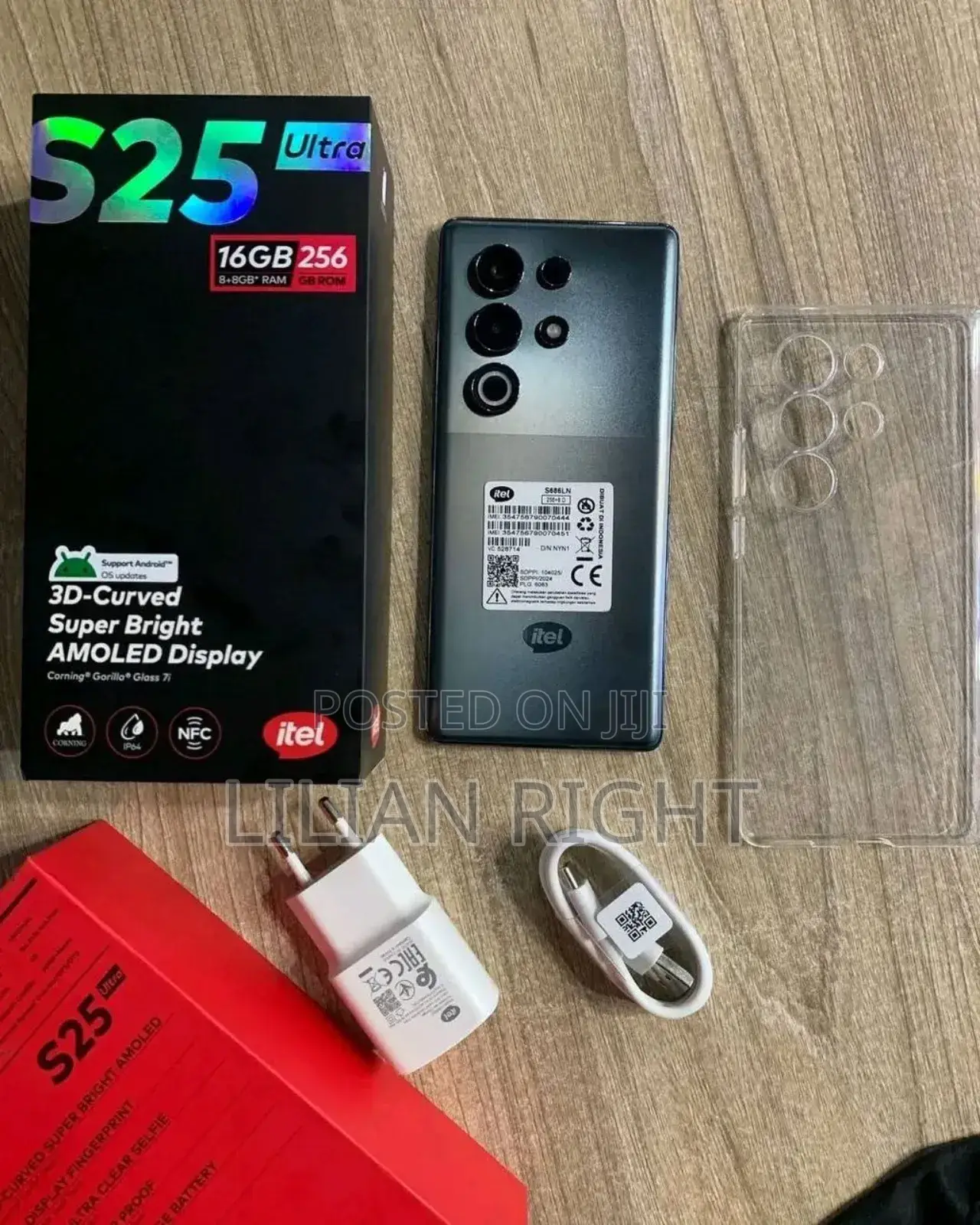 New Itel S25 Ultra 256 GB Black