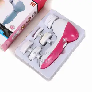 5in1 Electric Deep Facial Cleaner Skin Care Brush Massager Scrubber