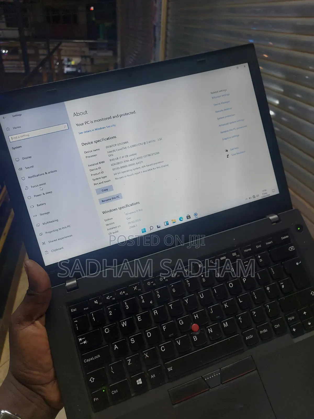 Laptop Lenovo ThinkPad T460 8GB Intel Core I5 SSD 256GB