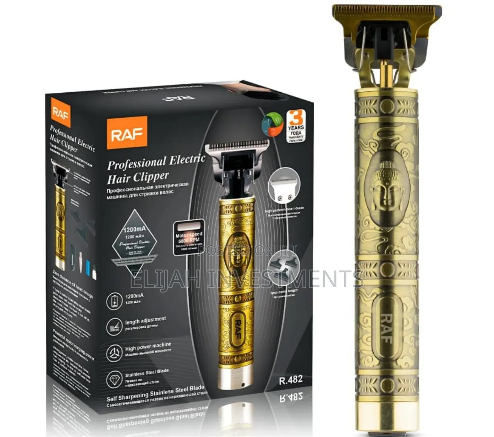 Raf R.482 Professional Electric Hair Clippers