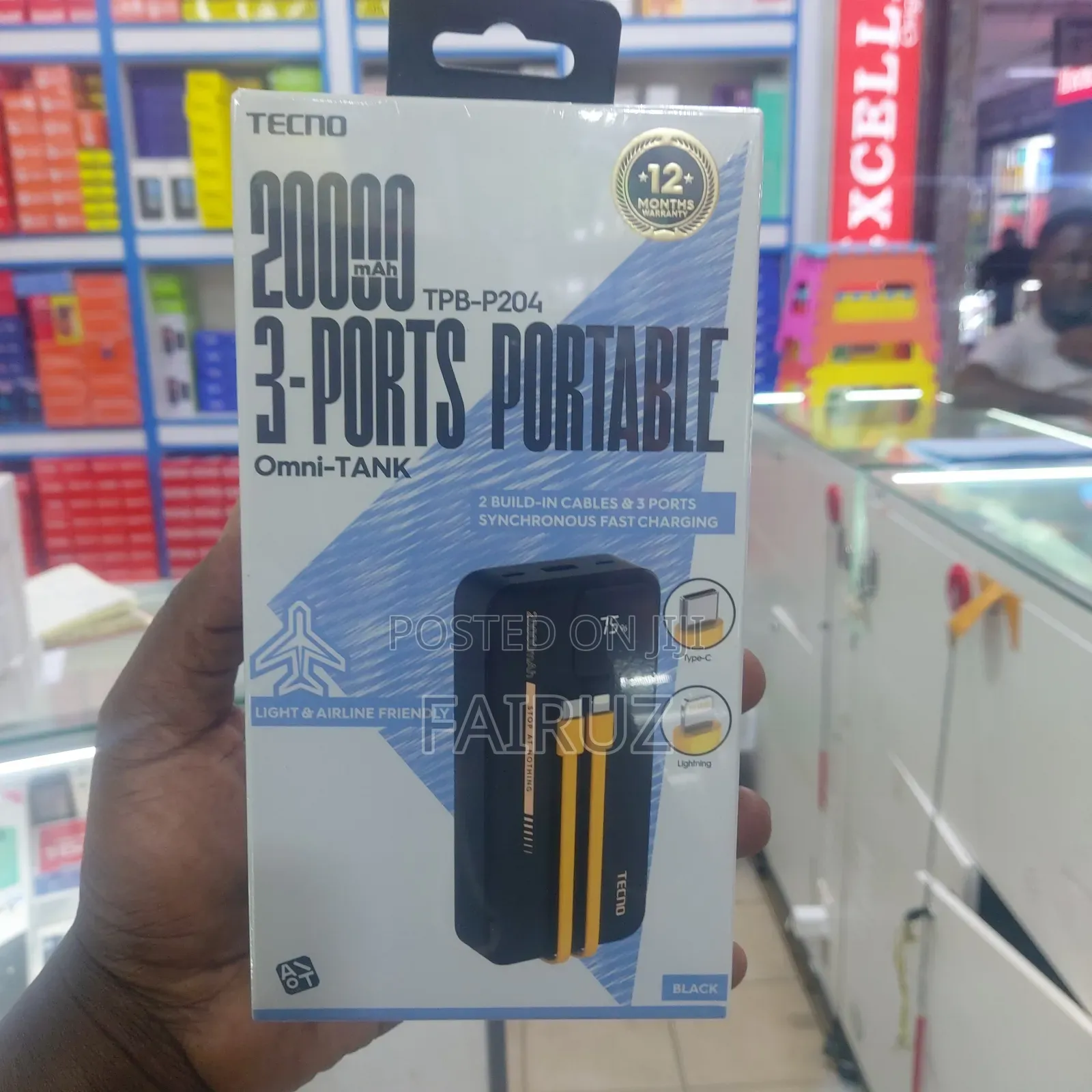 20000mah Tecno Power Bank