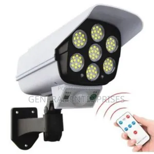 A 2-in-1 Solar-Powered Security Light and Dummy Surveillance Camera.