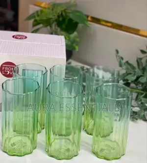 6pcs Deli Glass Blooming Series Water Glasses