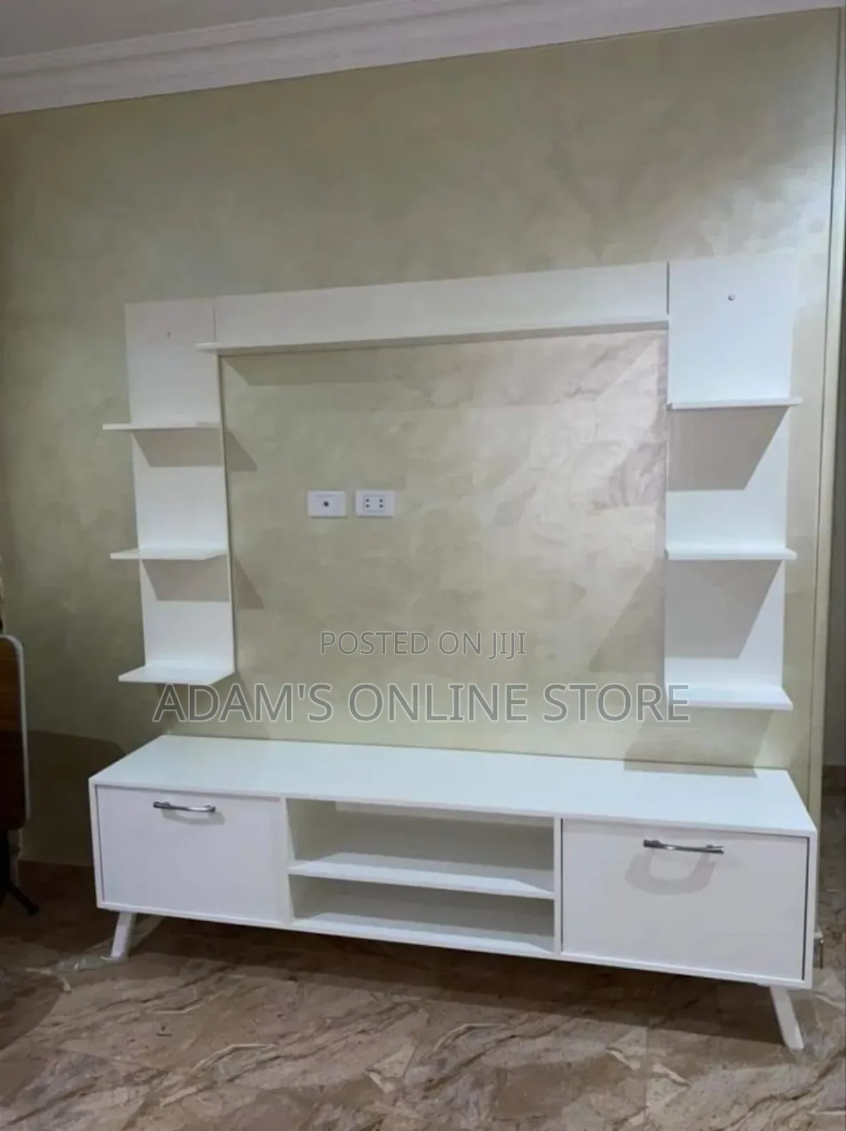 White Tv Stand Wall Unit