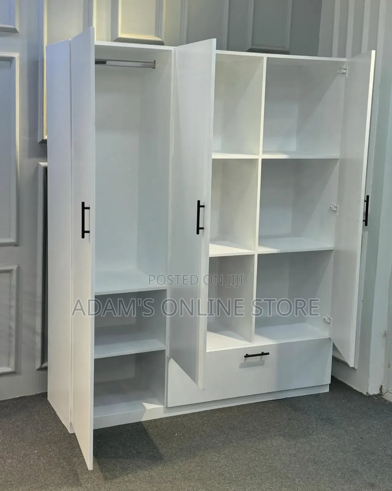 Unique Classic Wardrobe In White Color