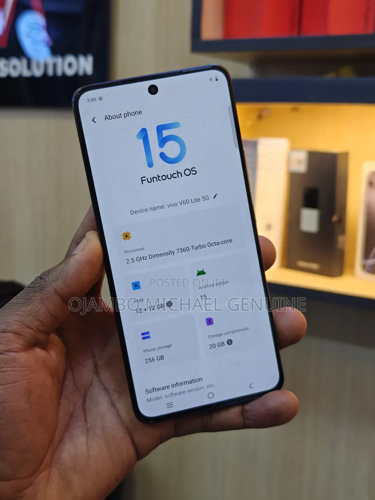 Vivo V60 Lite 256 GB Gray