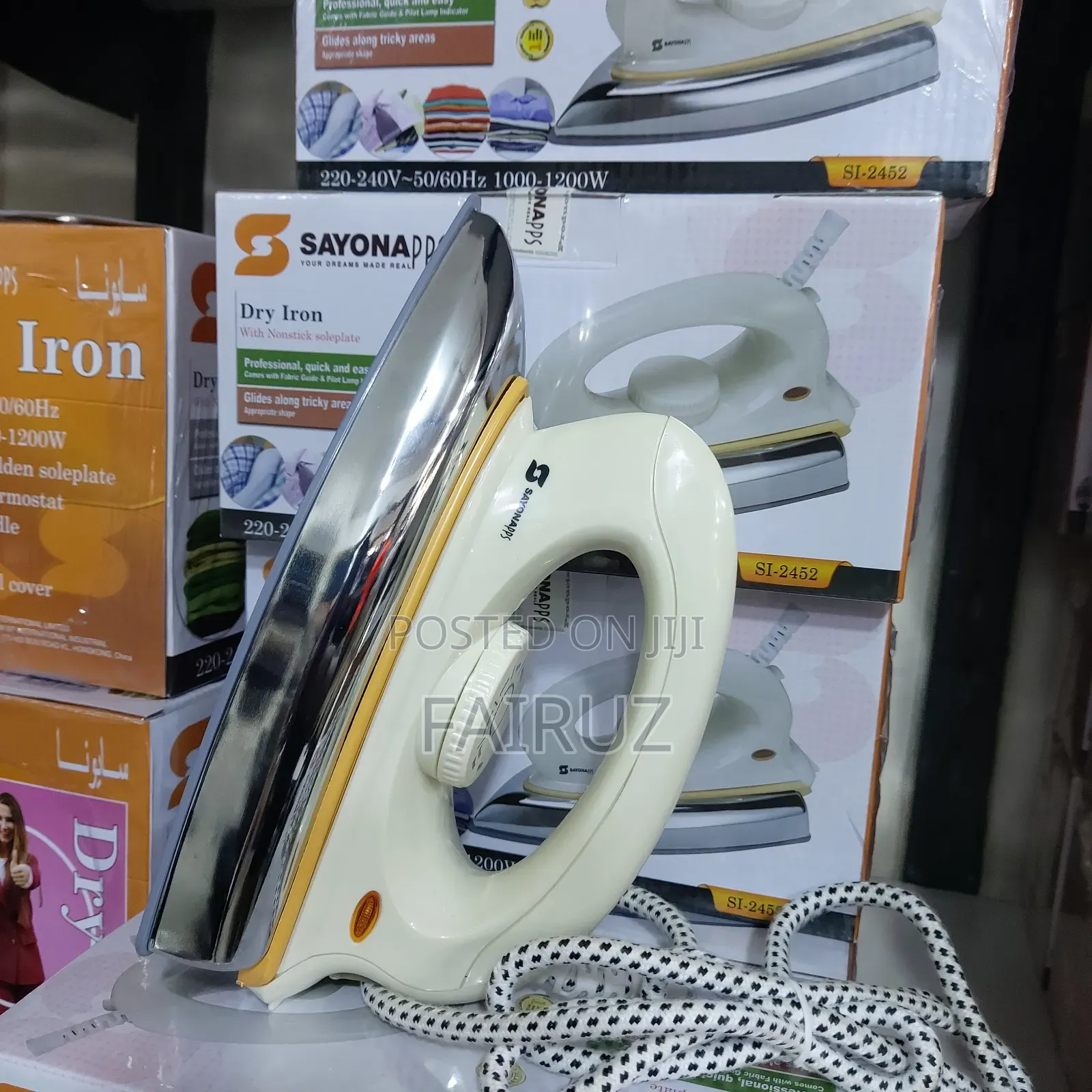 Stainless Steel Electric Dry Iron Sayona
