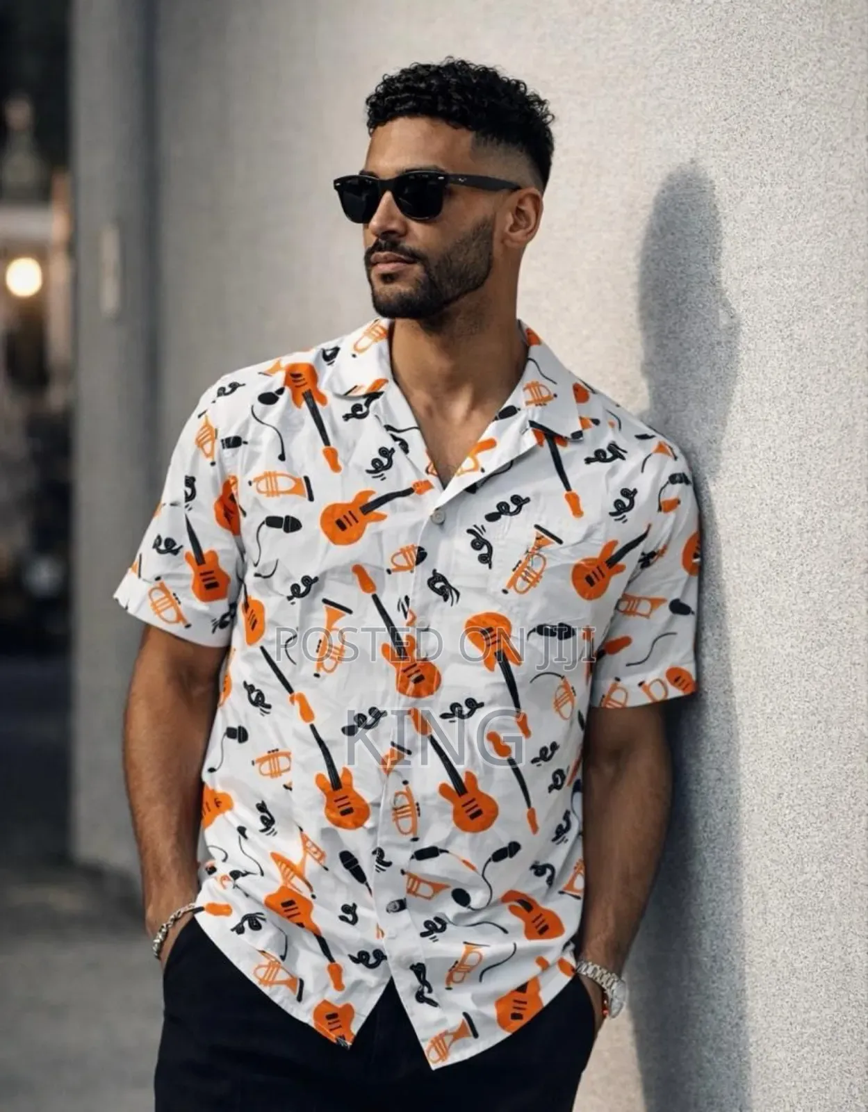 Men's Casual Short-Sleeve Hawaiian Shirt