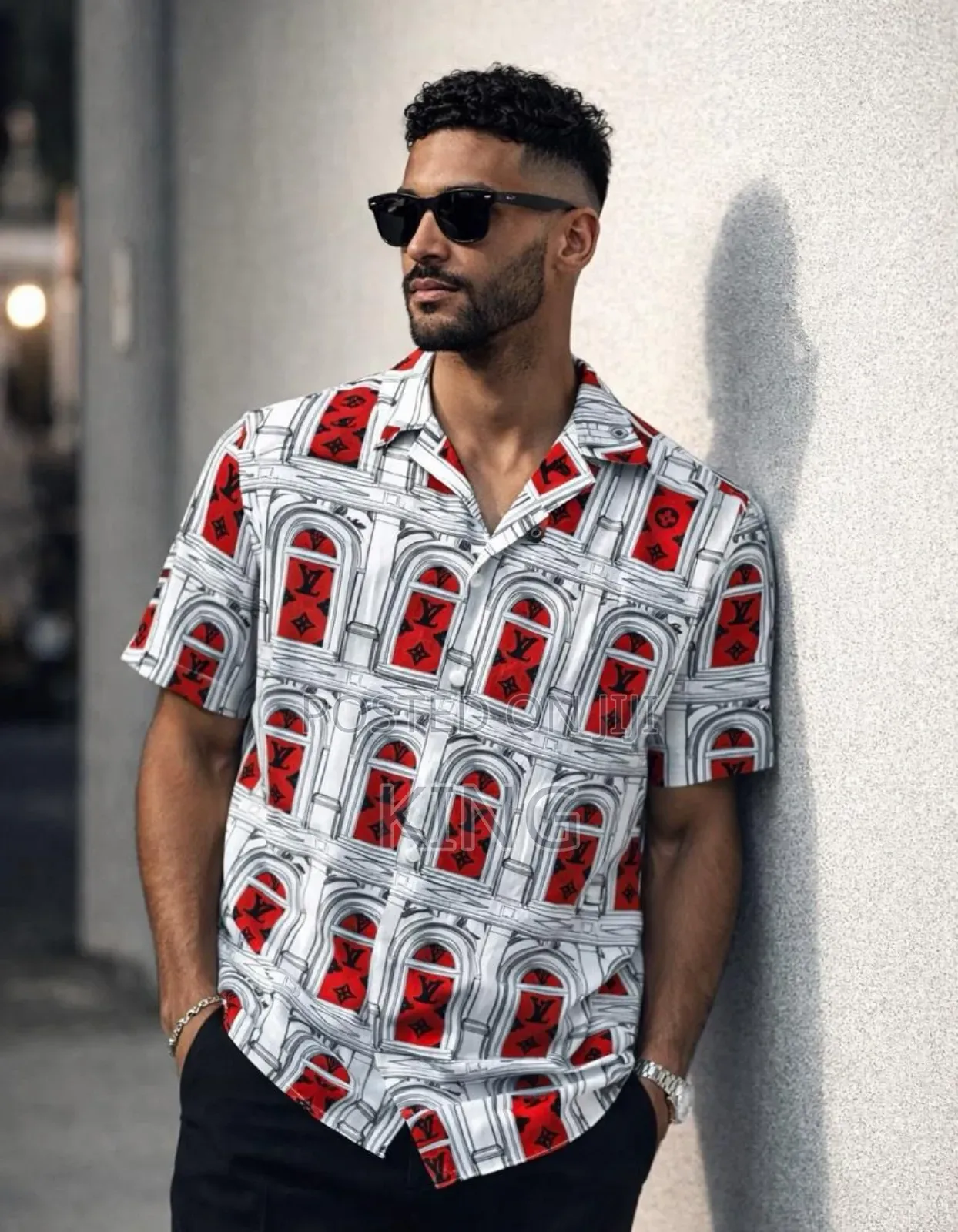 Men's Casual Short-Sleeve Hawaiian Shirt