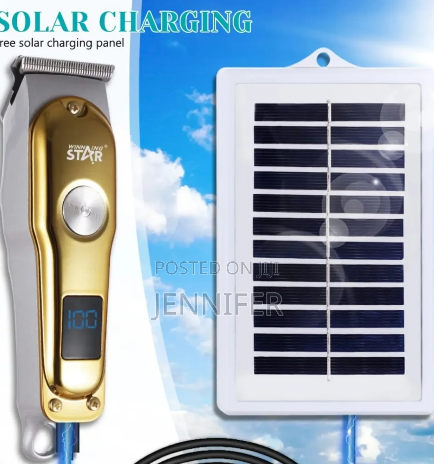 Winning Star St-5610 Is a Solar Rechargeable Hair Clipper