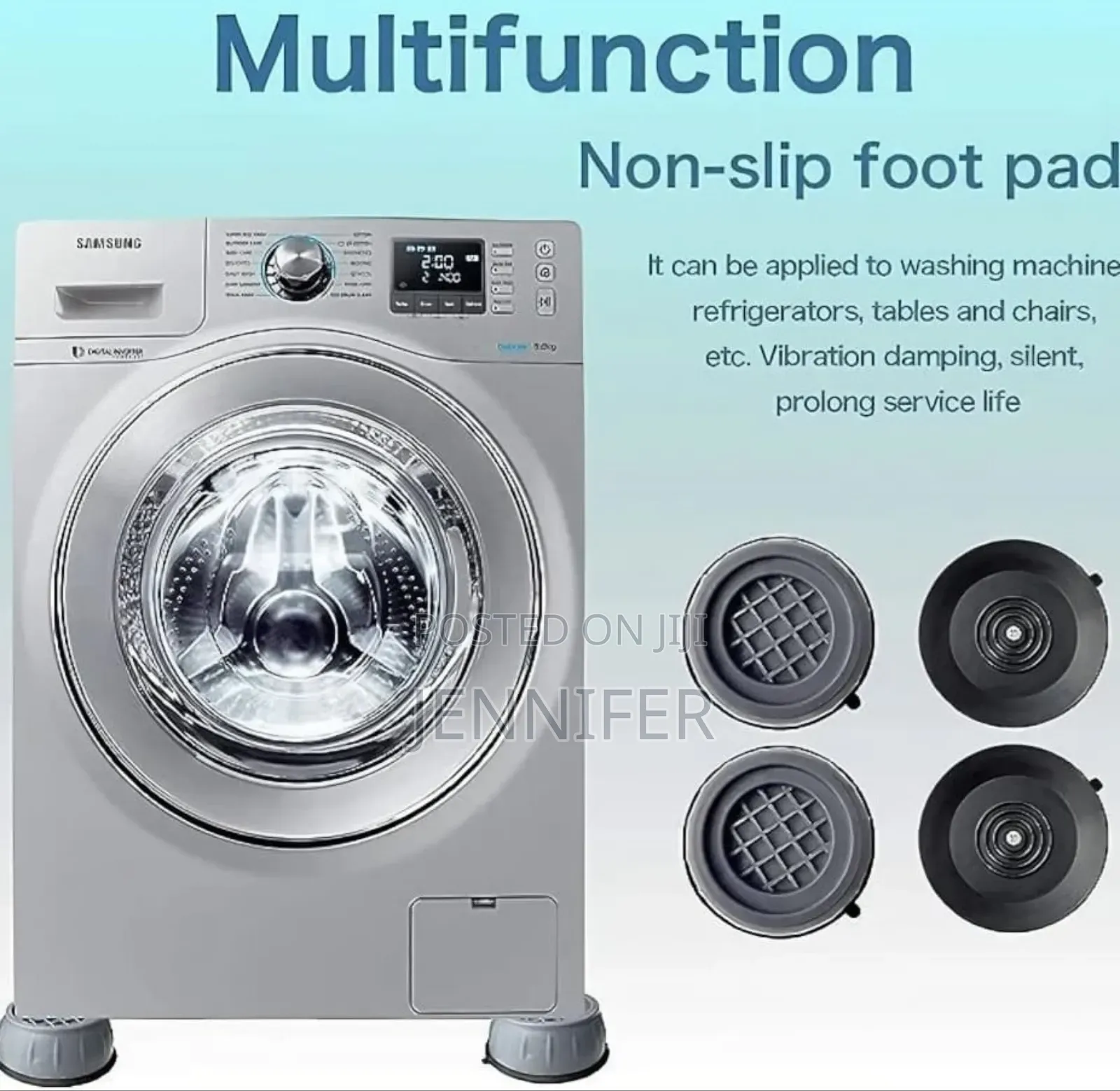 4pcs Fridge and Washing Machine Anti Vibration Shock Pads