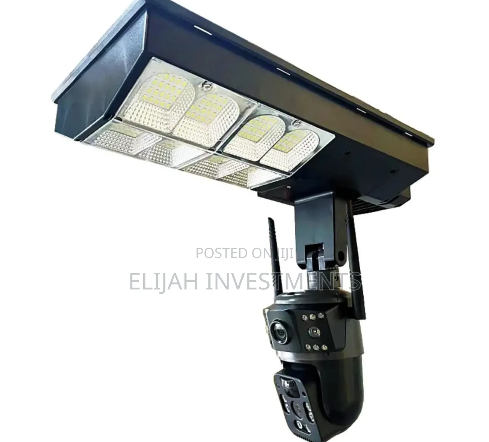 2-in-1 Solar-Powered Street Light and Ai Security Camera System