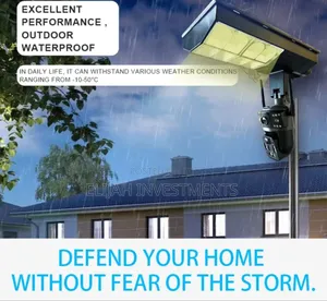 2-in-1 Solar-Powered Street Light and Ai Security Camera System