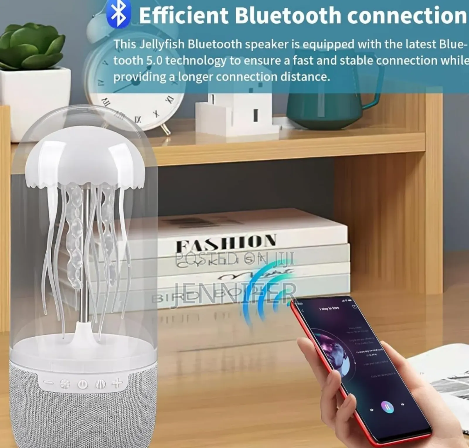 Jellyfish-Shaped Bluetooth Speaker and Mood Lamp