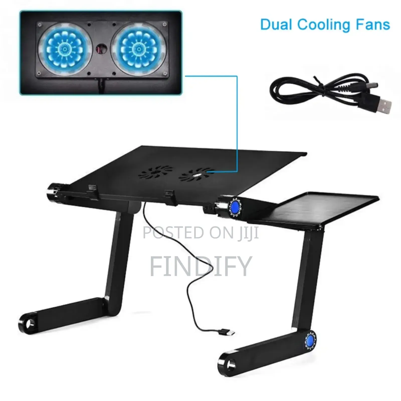 Adiustable Height Lazy Foldable Metal Desktop Laptop Stand Holder