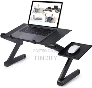 Adiustable Height Lazy Foldable Metal Desktop Laptop Stand Holder