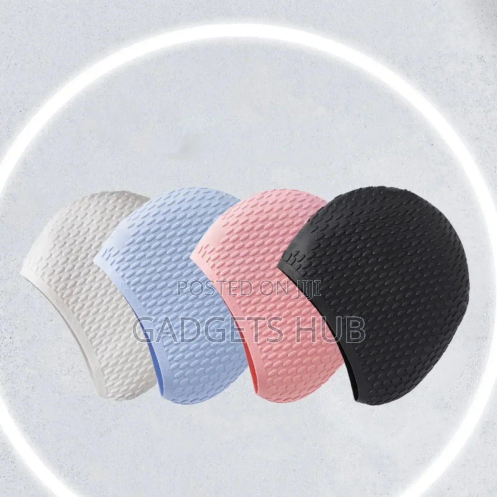 Silicone Swim Cap Anti-Uv Protective Swimming Caps Sport Fitness