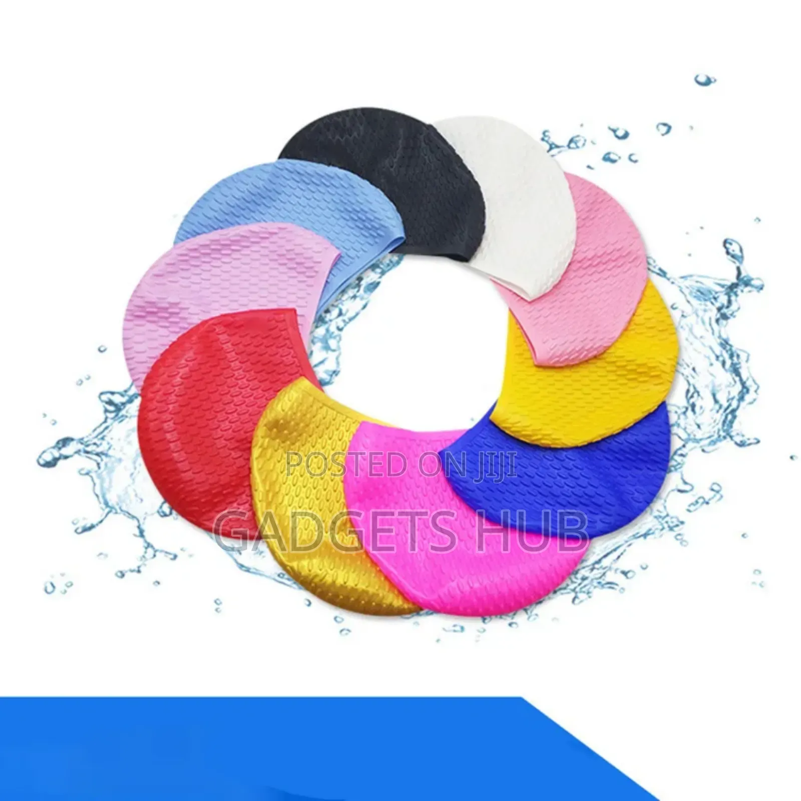 Silicone Swim Cap Anti-Uv Protective Swimming Caps Sport Fitness