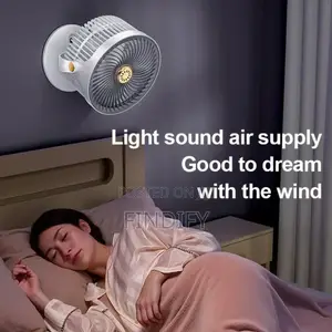 5- Speed Wall - Mounted/Desktop Fan With 720° Mosquito Repellent