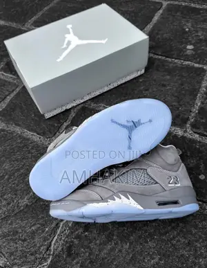 New Genuine Nike Air Jordan 5 Retro X Wolf Grey 2026 Sneakers In Stock