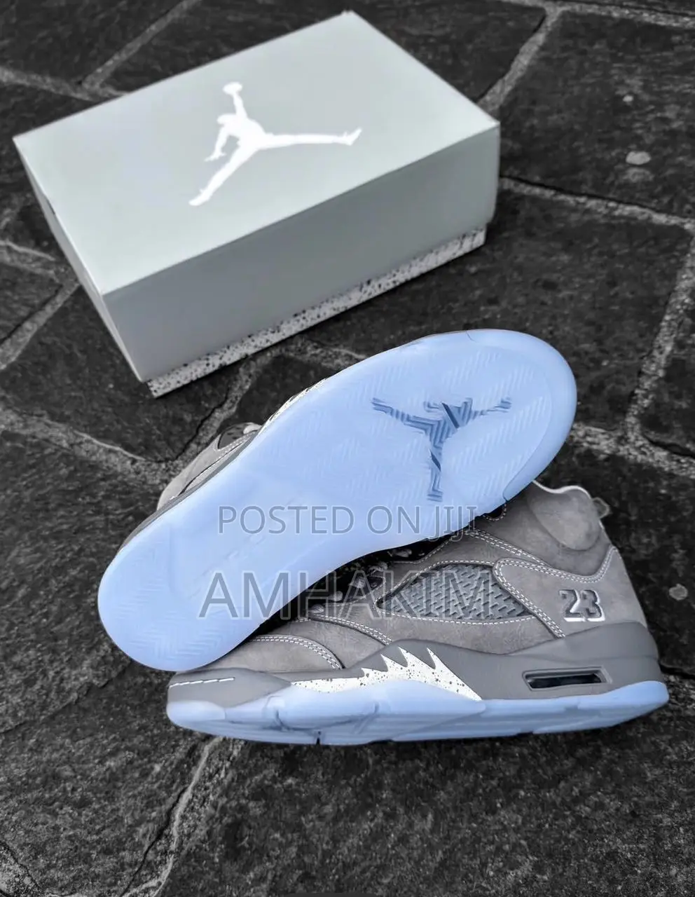 New Genuine Nike Air Jordan 5 Retro X Wolf Grey 2026 Sneakers In Stock