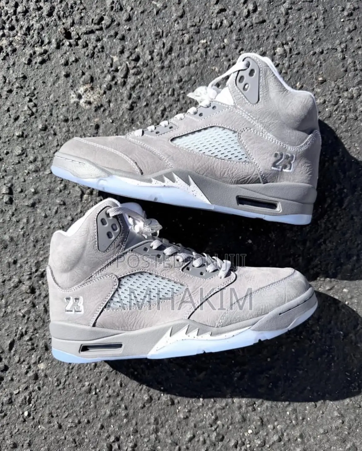 New Genuine Nike Air Jordan 5 Retro X Wolf Grey 2026 Sneakers In Stock