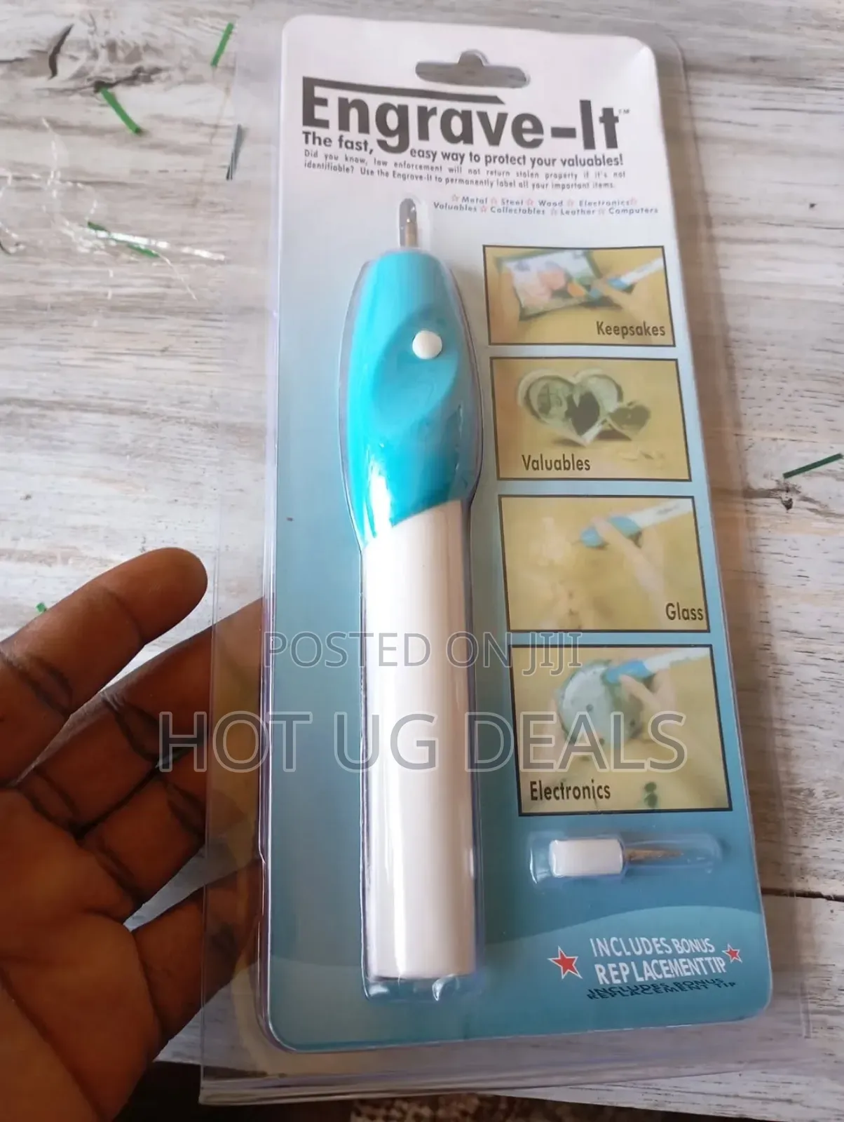 Battery Powered Engraving Pen With 2 Tips / Carving Pen / Cordless