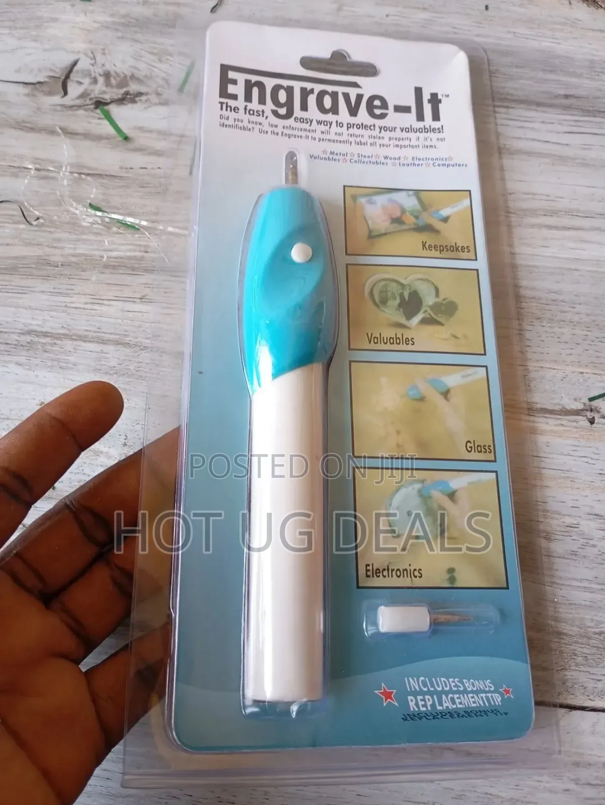 Battery Powered Engraving Pen With 2 Tips / Carving Pen / Cordless