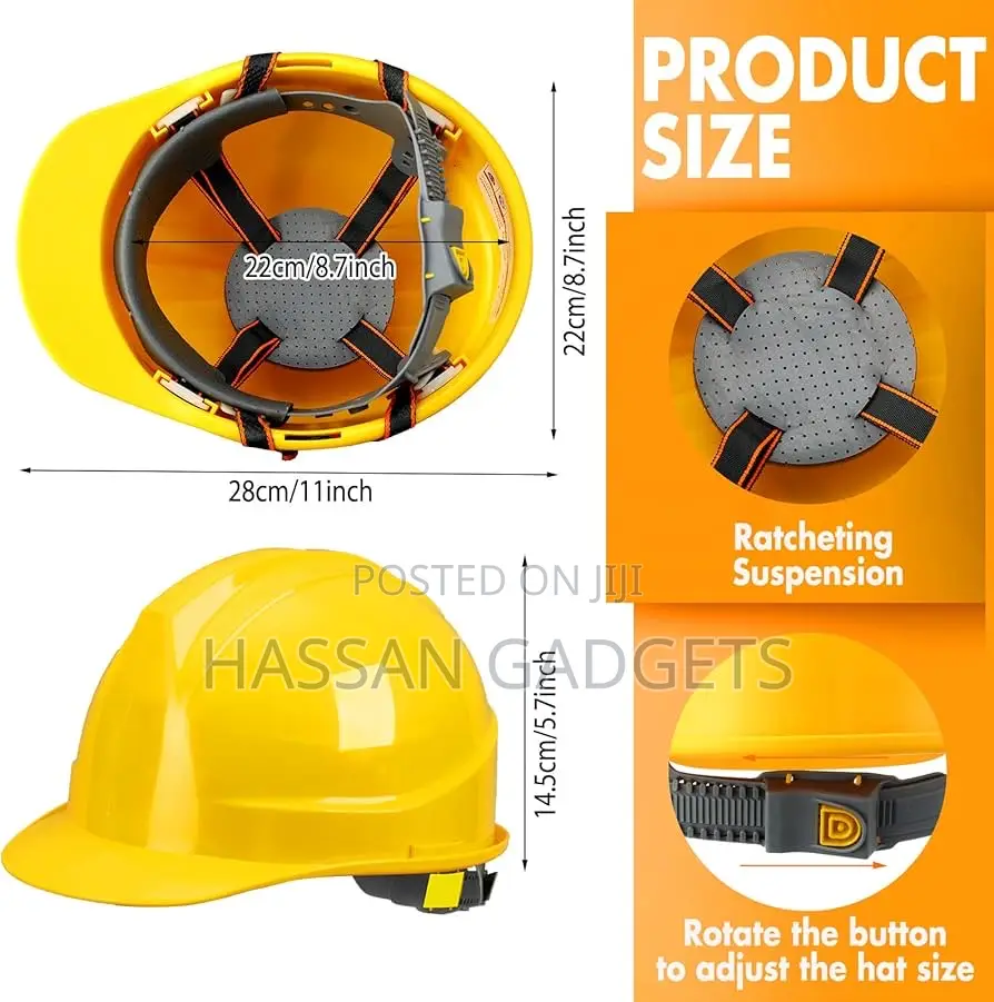 Hard Hat Ratchet Cap Style Construction Hard Hat For Safety