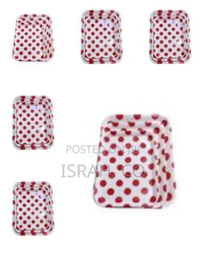 3 Pieces Set of Melamine Trays for Serving Food and Drinks