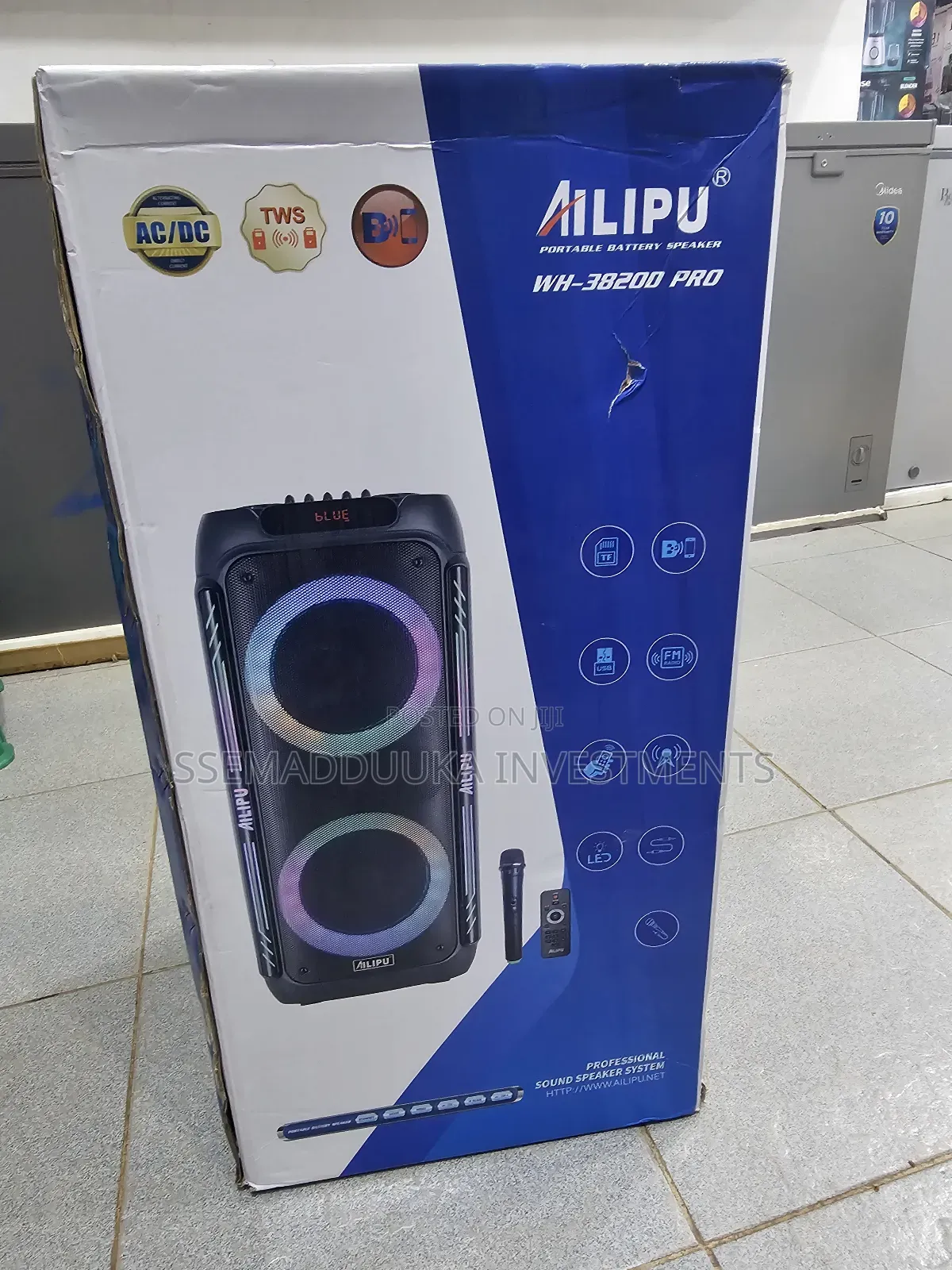 Alipu Wh-3820d Pro Portable Rechargeable Speaker
