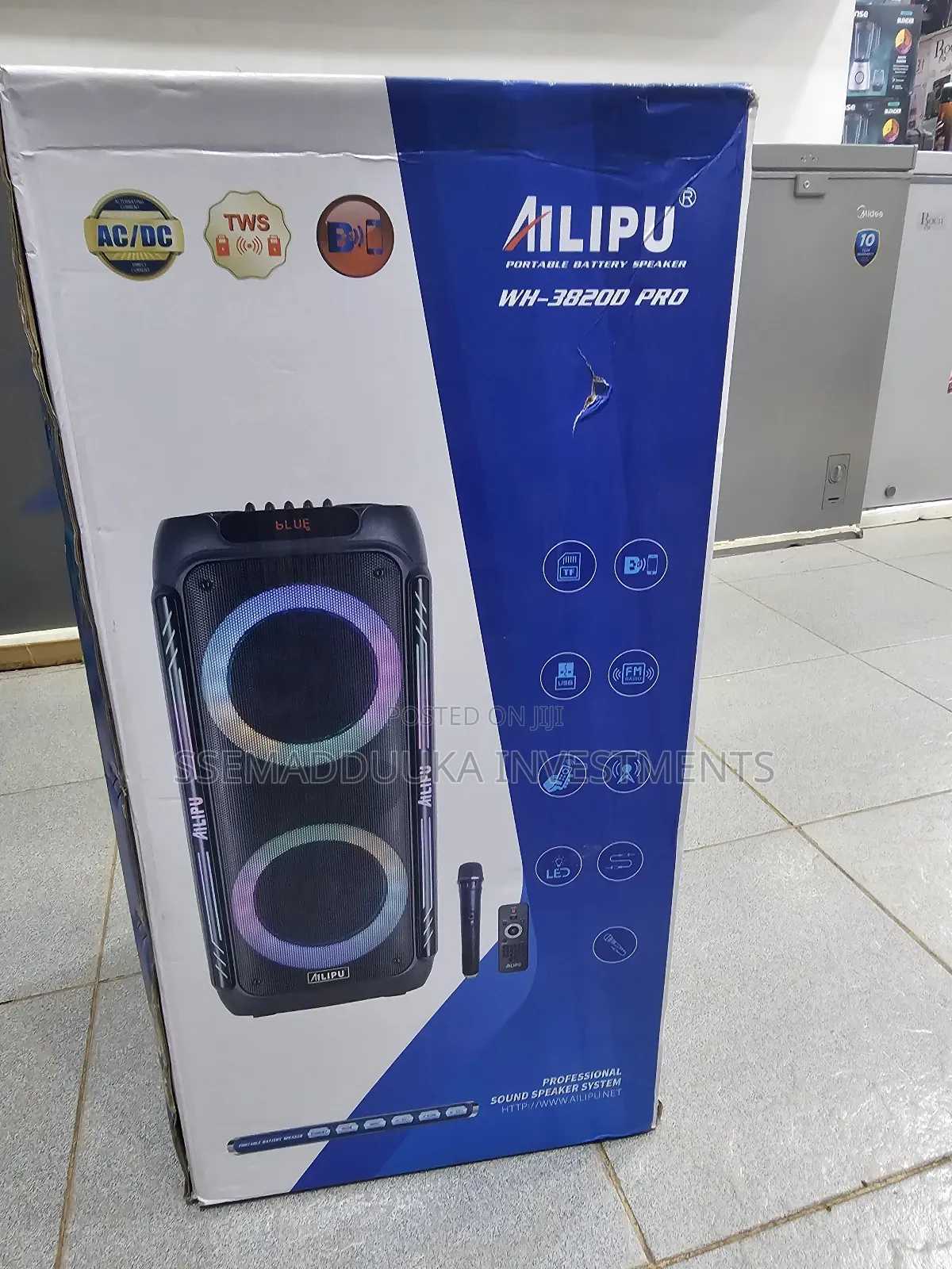 Alipu Wh-3820d Pro Portable Rechargeable Speaker
