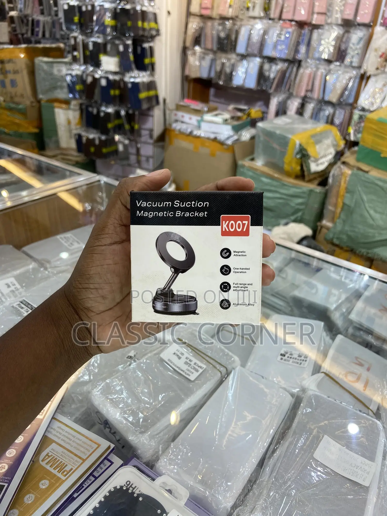 Vacuum Suction Magnetic Bracket