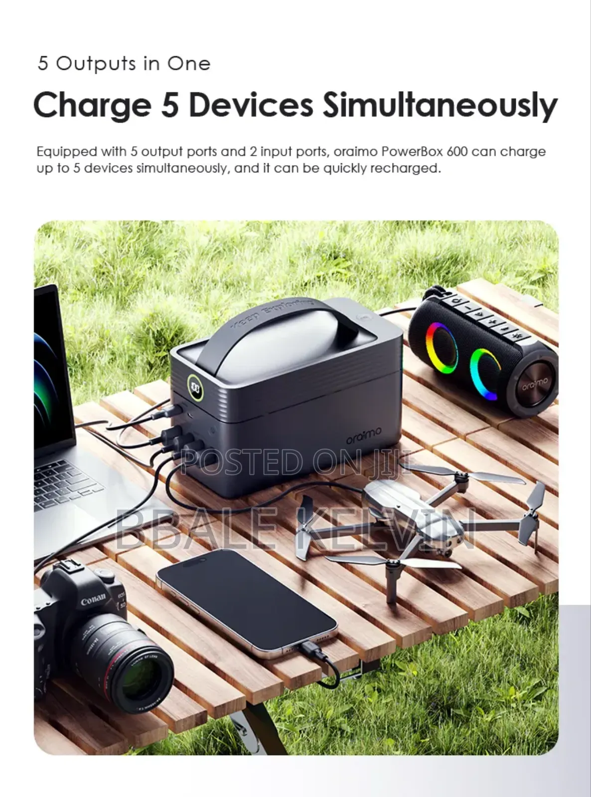Oraimo Powerbox 60000mah Power Bank 22.5w One Charge for Two Weeks