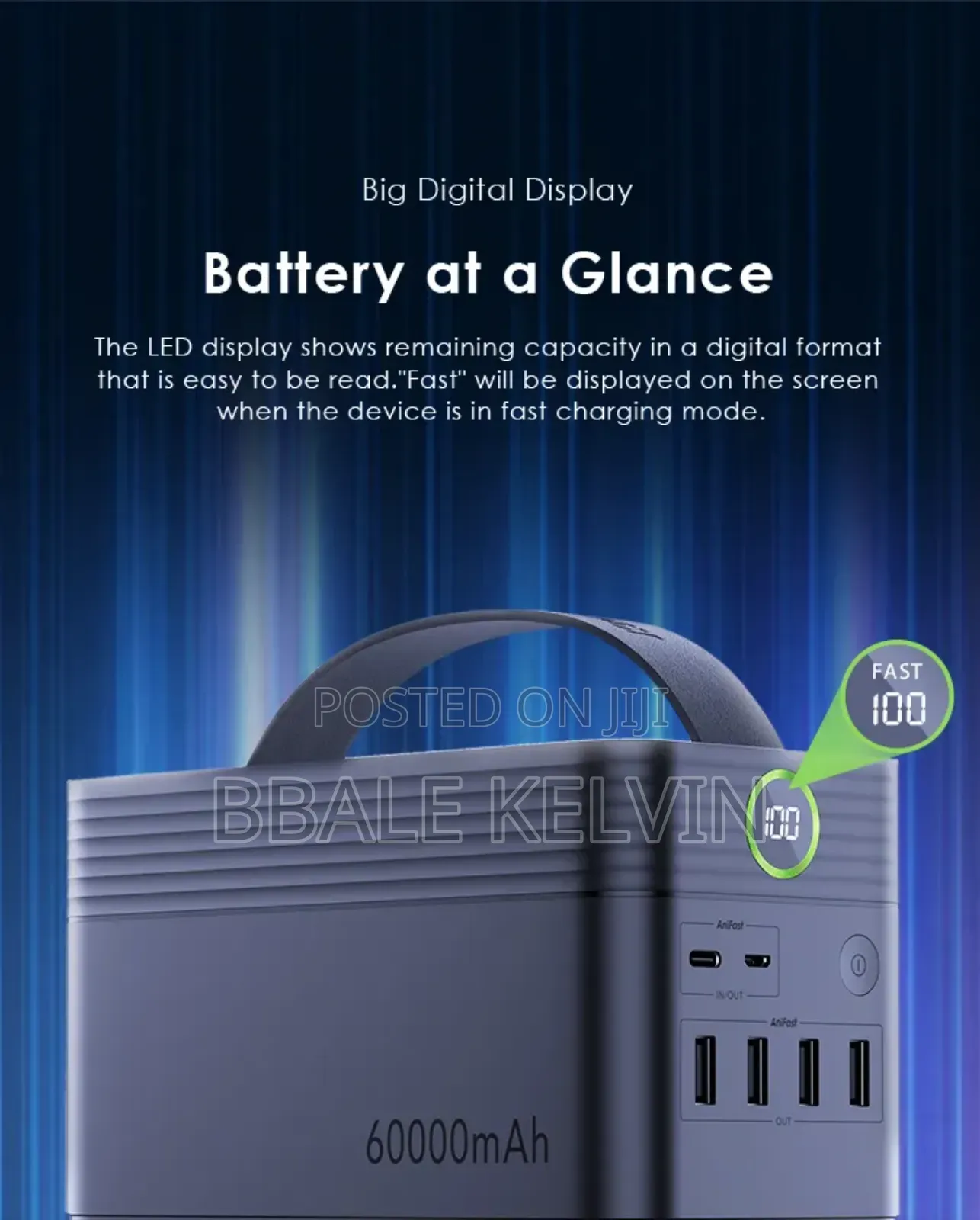 Oraimo Powerbox 60000mah Power Bank 22.5w One Charge for Two Weeks