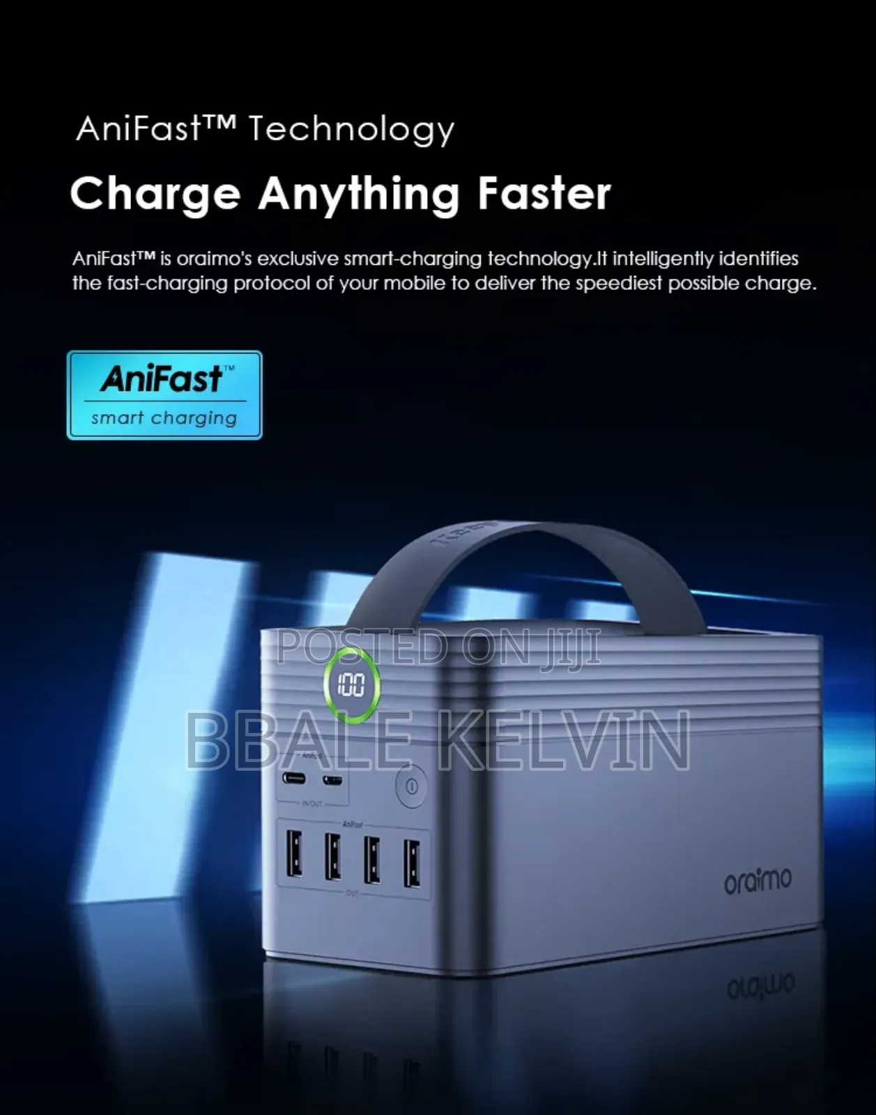 Oraimo Powerbox 60000mah Power Bank 22.5w One Charge for Two Weeks