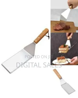 Stainless Steel Cooking Spatula With Wooden Handle