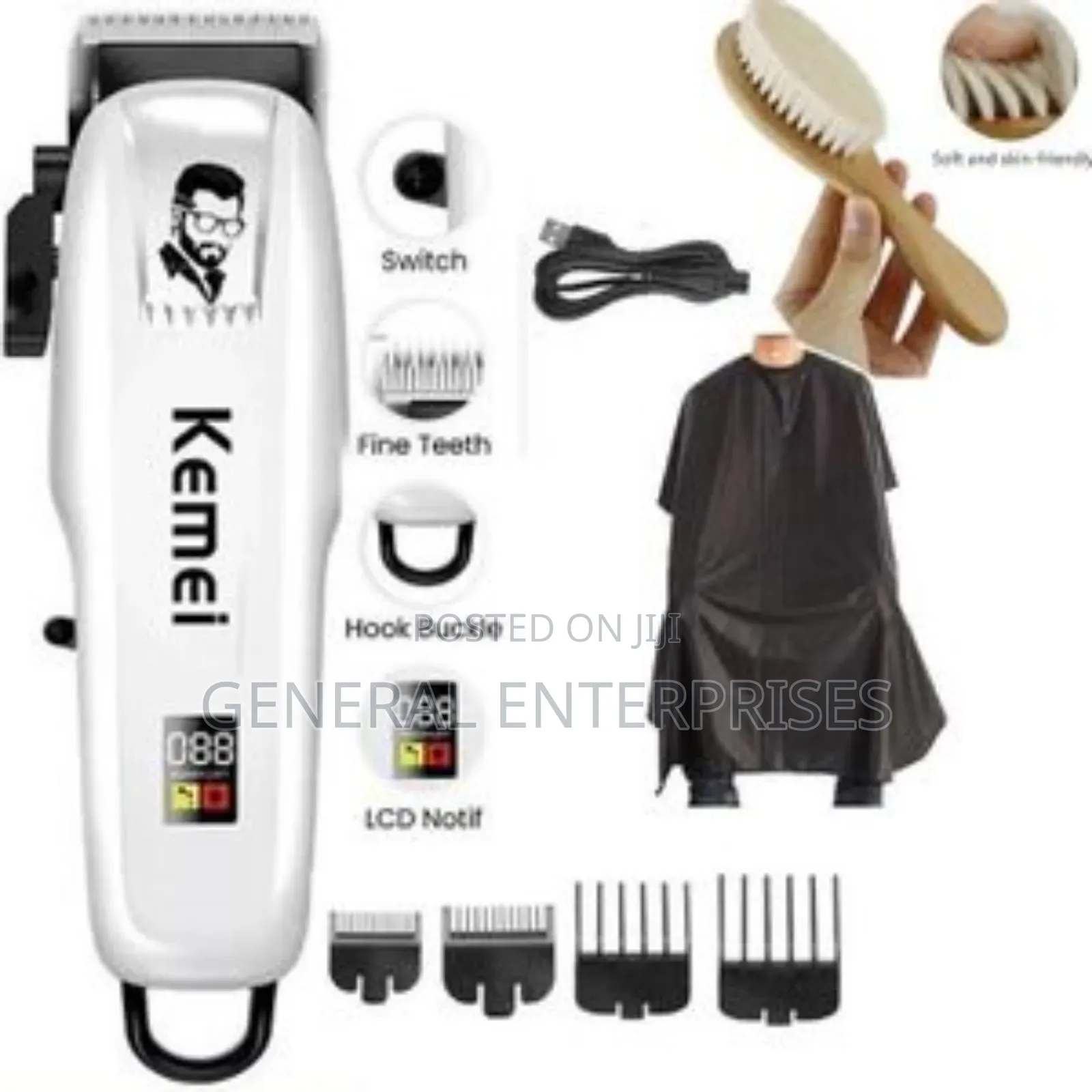 Kemei Km-809a Professional Rechargeable Hair Clipper Set.