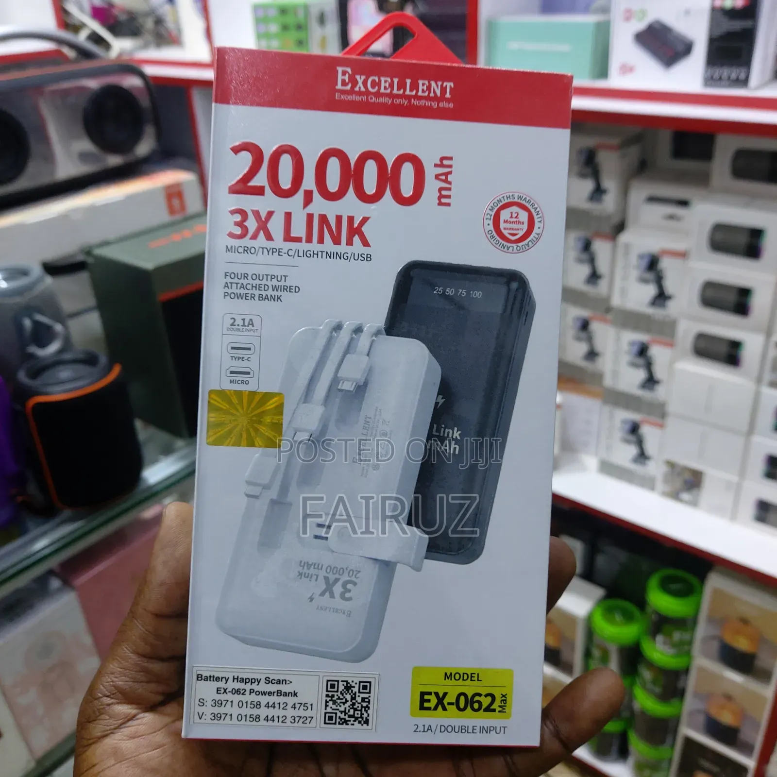 20000mah X3 Excellent Power Bank