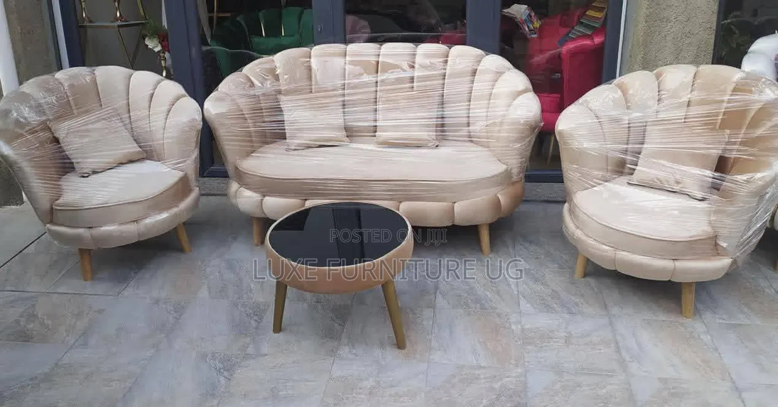 Floral Shaped Sofa Set/4seater